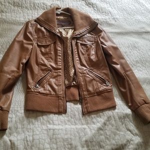 Tan Bomber Jacket SZ L